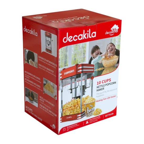 Машина за пуканки DECAKILA, 310 W